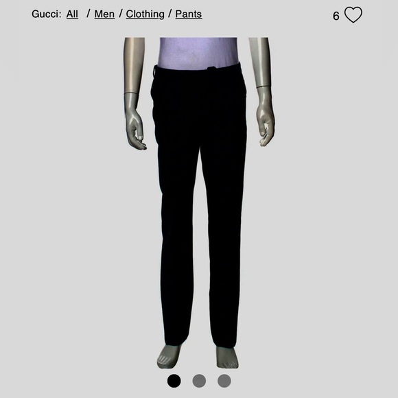 Gucci men black dress pants size 28 - Picture 3 of 16